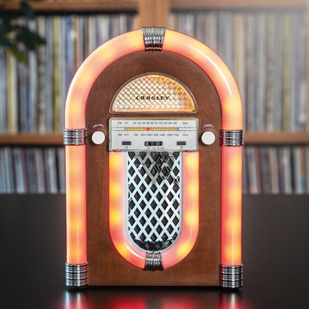 Presley Tabletop Jukebox Bluetooth with Radio - Walnut