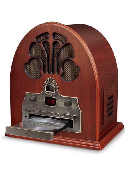 Crosley Cathedral Tabletop Radio CD Player w/Bluetooth - Paprika