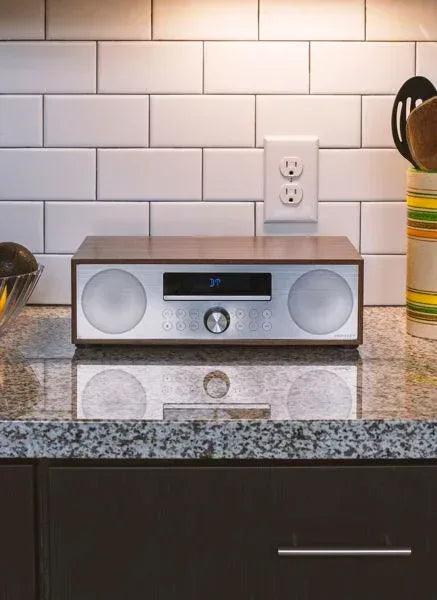 Crosley Fleetwood Clock Radio & CD Player - Walnut - Gifts for You 'n Me
