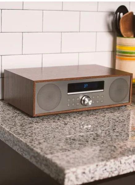 Crosley Fleetwood Clock Radio & CD Player - Walnut - Gifts for You 'n Me