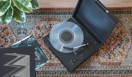 Mercury Portable Turntable - Black Croc