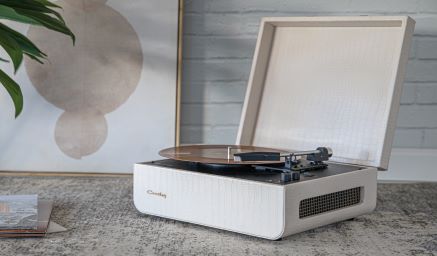 Mercury Portable Turntable - Cream Croc - Gifts for You 'n Me
