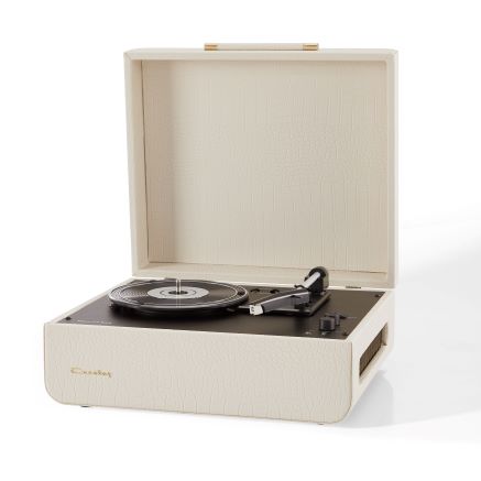 Mercury Portable Turntable - Cream Croc - Gifts for You 'n Me