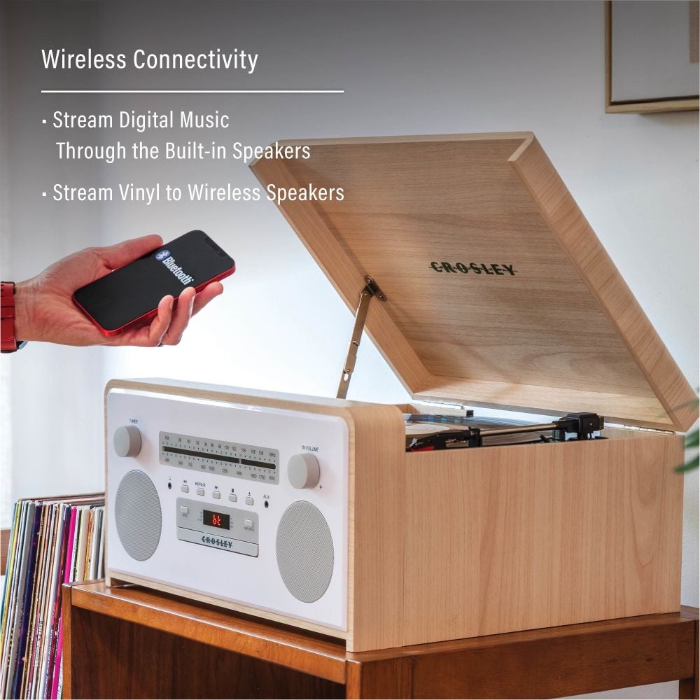 Carter 7-In-1 Record Player - Natural Deer Park Distributors