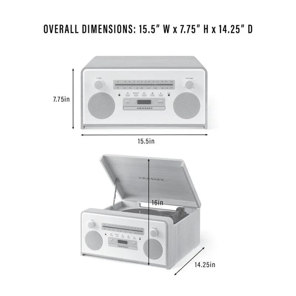 Carter 7-In-1 Record Player - Natural Deer Park Distributors