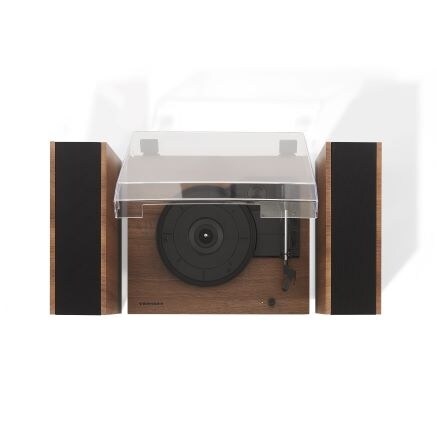 Riff Record Player With Speakers - Walnut