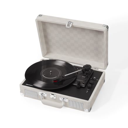 Cruiser Plus Portable Turntable with Bluetooth In/Out - Almond Checkerboard
