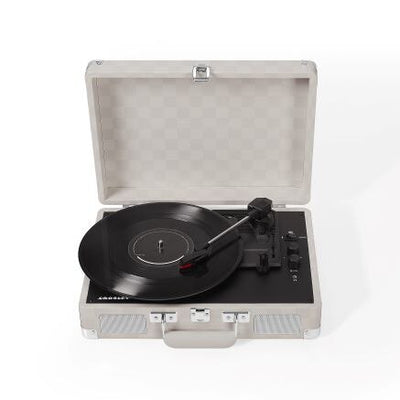 Cruiser Plus Portable Turntable with Bluetooth In/Out - Almond Checkerboard