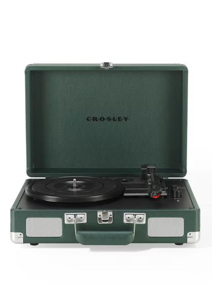 Cruiser Plus Portable Turntable with Bluetooth In/Out - Emerald