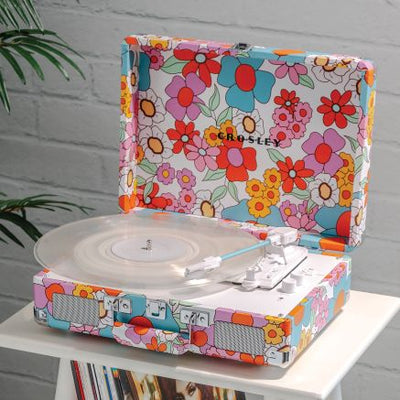 Cruiser Plus Portable Turntable with Bluetooth In/Out - Groovy Floral