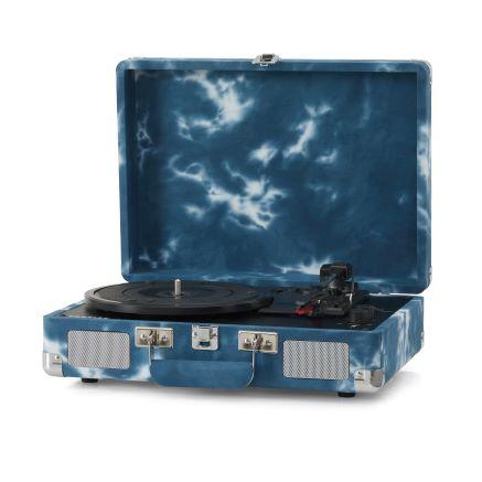 Cruiser Plus Portable Turntable with Bluetooth In/Out - Indigo