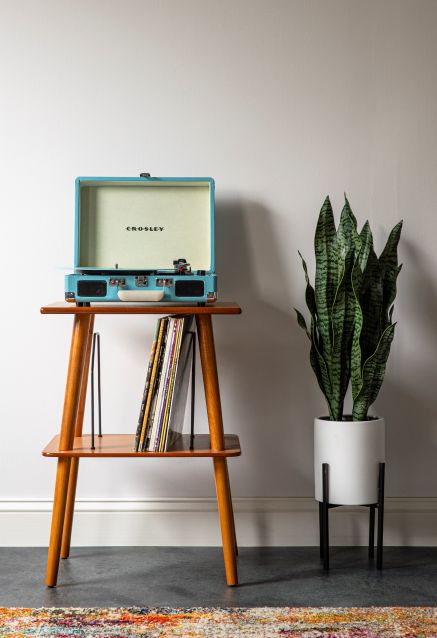 Cruiser Plus Portable Turntable with Bluetooth In/Out - Turquoise