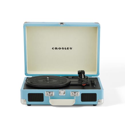 Cruiser Plus Portable Turntable with Bluetooth In/Out - Turquoise