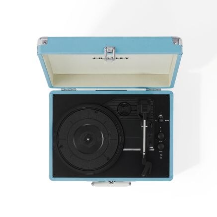 Cruiser Plus Portable Turntable with Bluetooth In/Out - Turquoise
