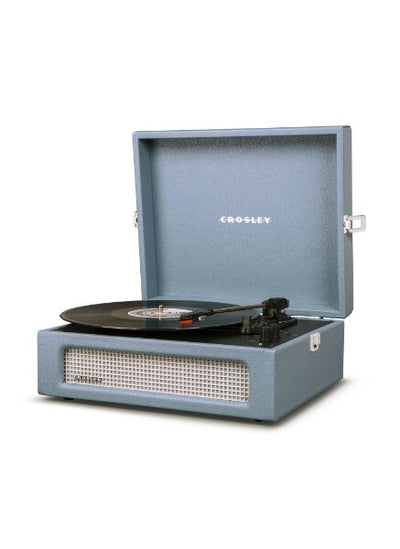 Voyager Portable Turntable with Bluetooth Out - Washed Blue