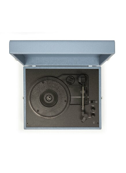 Voyager Portable Turntable with Bluetooth Out - Washed Blue