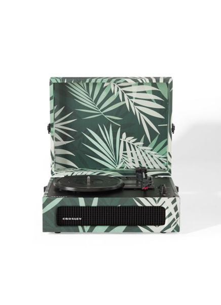 Voyager Portable Turntable with Bluetooth In/Out - Botanical - Gifts for You 'n Me