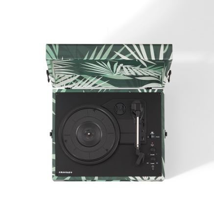 Voyager Portable Turntable with Bluetooth In/Out - Botanical - Gifts for You 'n Me