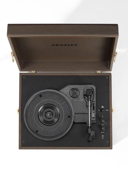 Voyager Portable Turntable with Bluetooth Out - Cocoa