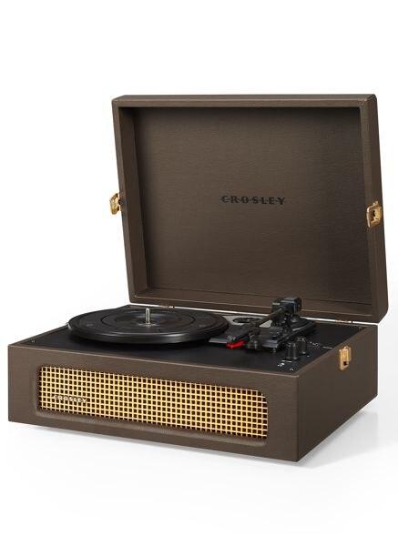 Voyager Portable Turntable with Bluetooth Out - Cocoa