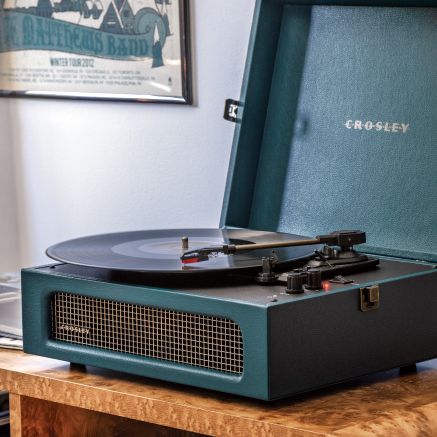 Voyager Portable Turntable with Bluetooth Out - Dark Teal