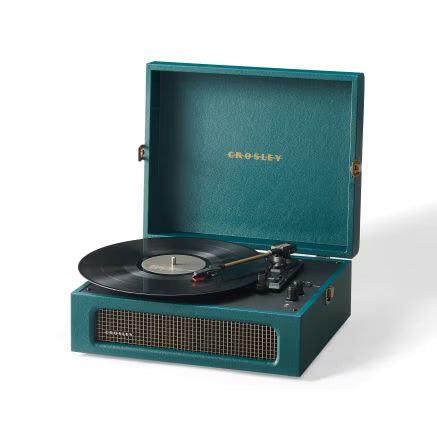 Voyager Portable Turntable with Bluetooth Out - Dark Teal