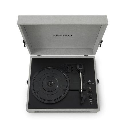Voyager Portable Turntable with Bluetooth Out - Gray