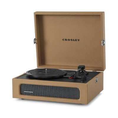 Voyager Portable Turntable with Bluetooth Out - Tan