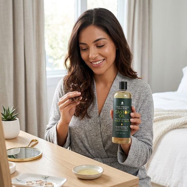 100% Pure Cold Pressed Castor Oil 16 Oz