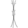 Metal Tree Branch Style Coat Rack with Multiple Hooks in Black