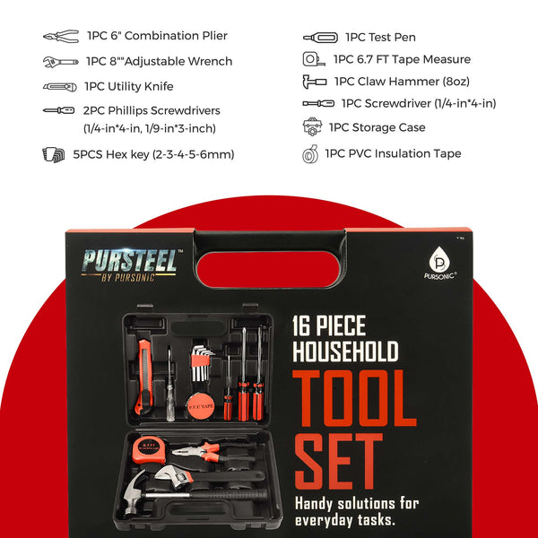 🛠️ Pursonic Car Vacuum, Handy Solutions 9-Piece Tool Kit & 11-in-1 Multifunction Tool Bundle – The Ultimate Home & Auto Essential Set 🚗🔧 - Gifts for You 'n Me