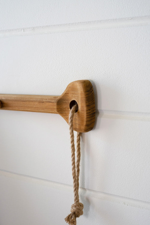 Wooden Paddle Coat Rack