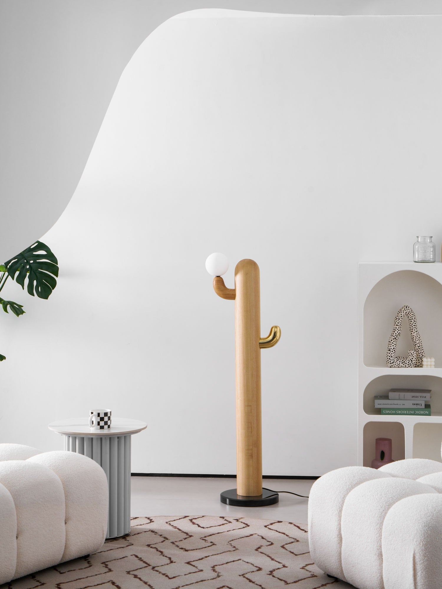 Cactus Wood Floor Lamp 14.2