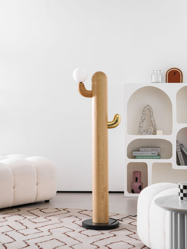 Cactus Wood Floor Lamp 14.2