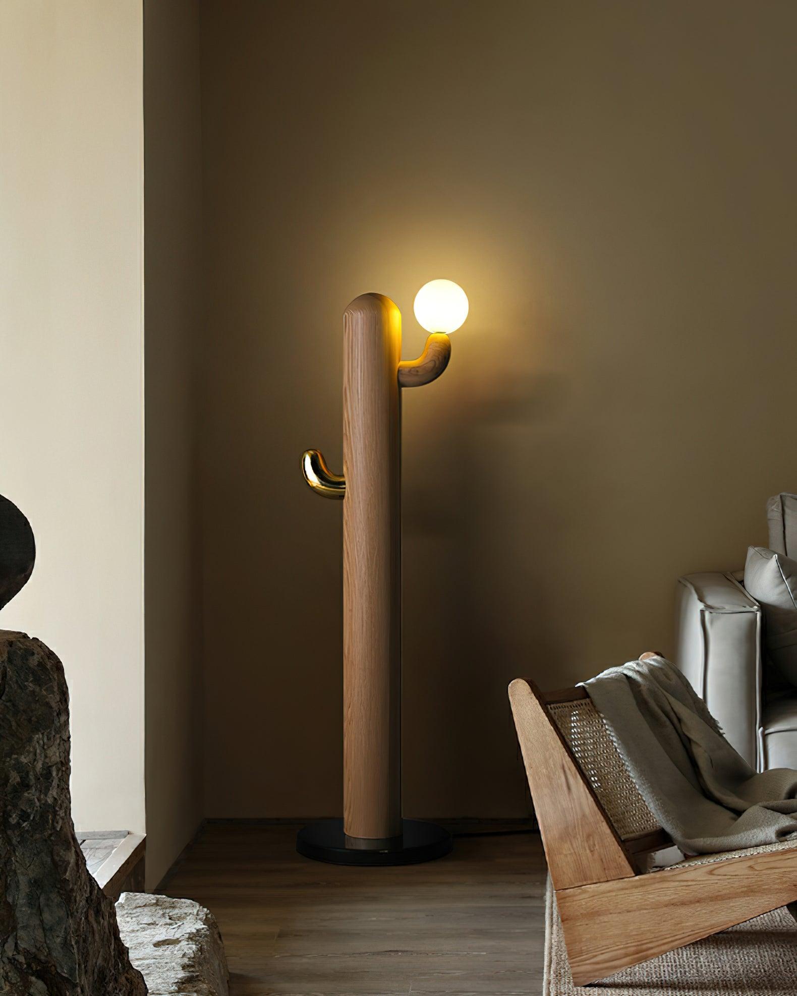 Cactus Wood Floor Lamp 14.2
