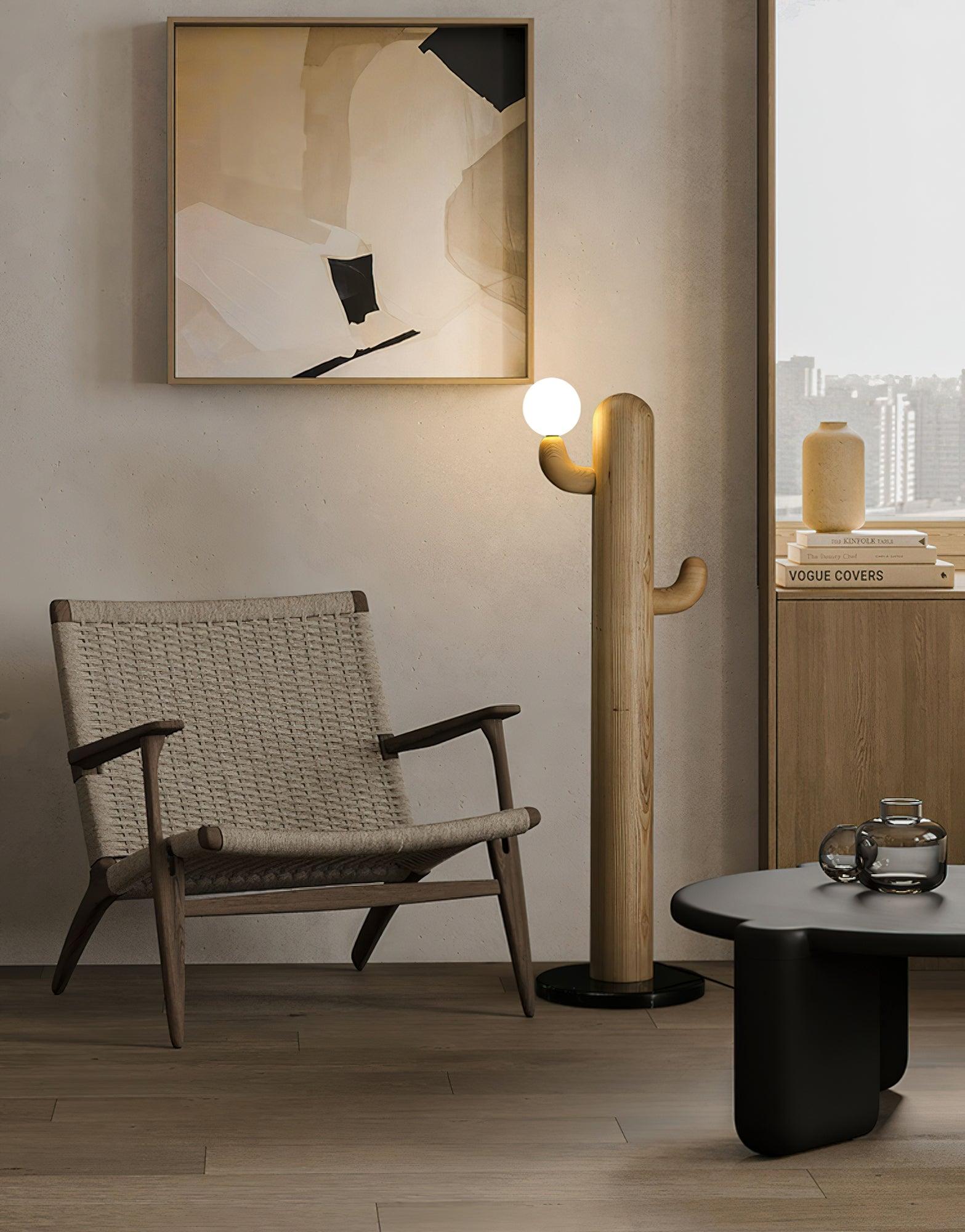 Cactus Wood Floor Lamp 14.2