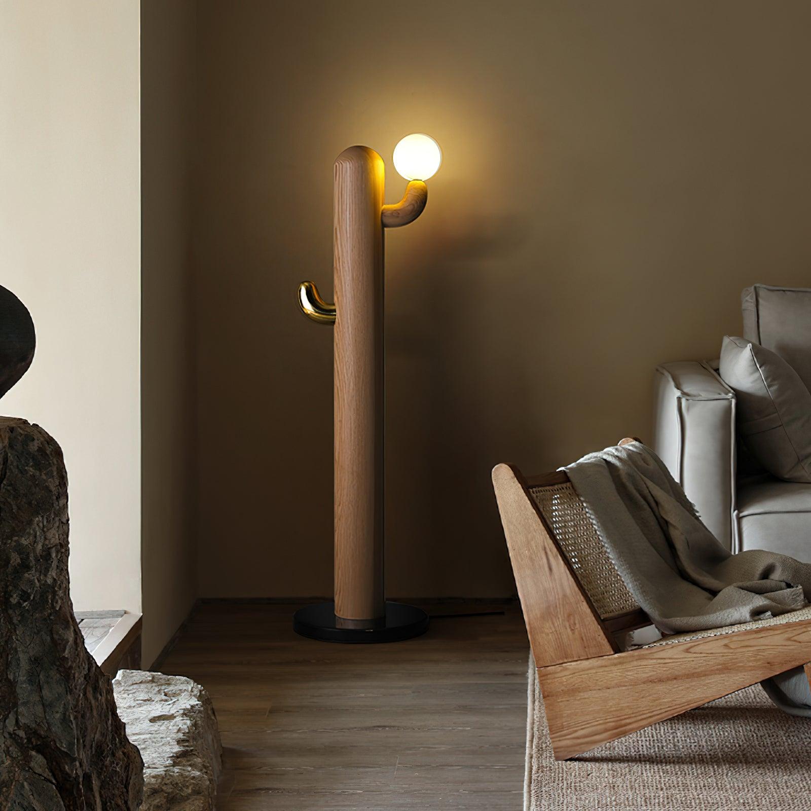 Cactus Wood Floor Lamp 14.2