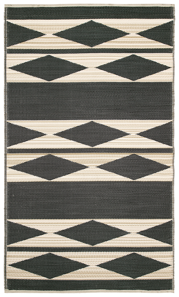 Cairo - Natural & Black Outdoor Rug for Patio