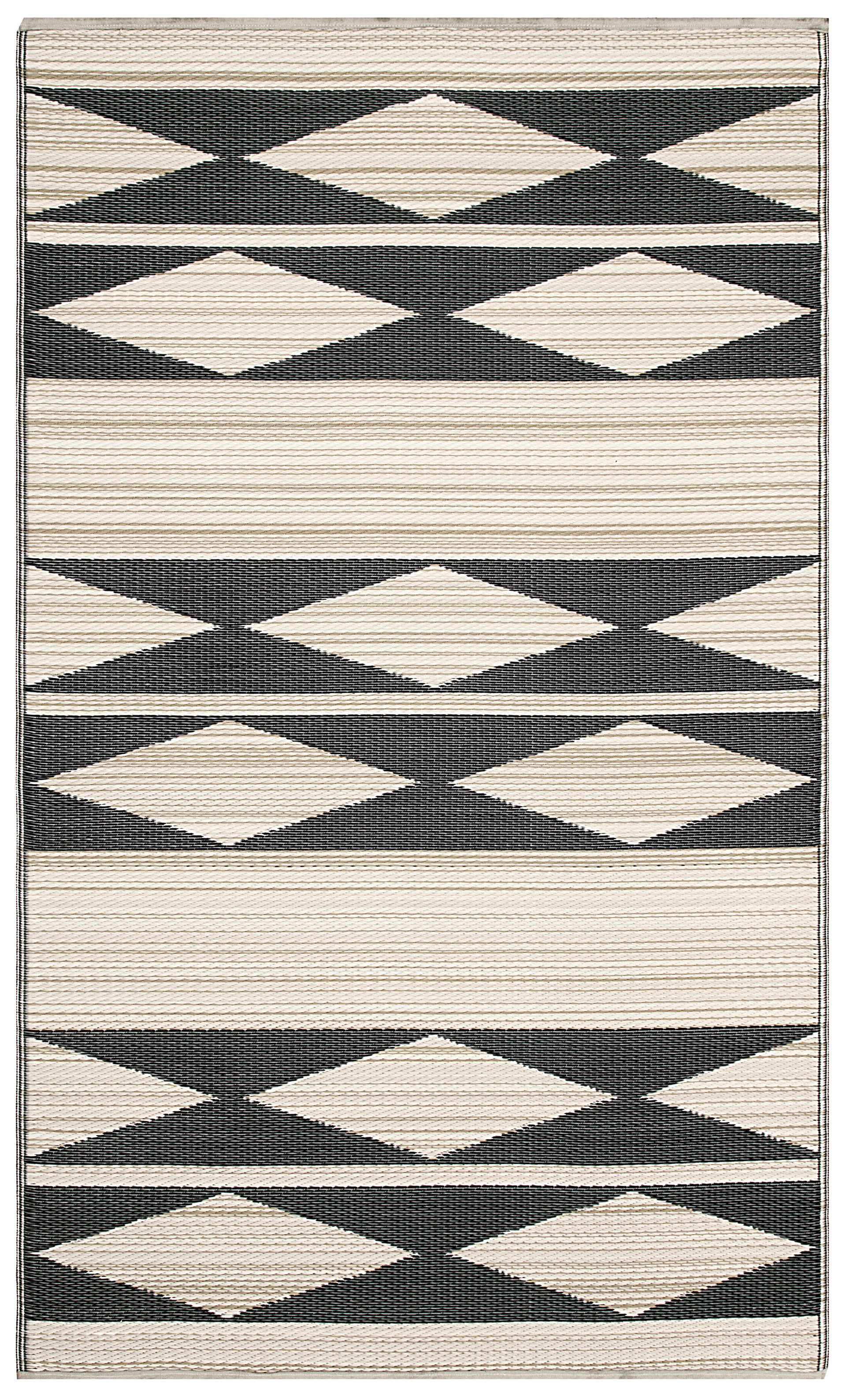 Cairo - Natural & Black Outdoor Rug for Patio
