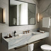 Calacatta Olivia Marble Sink Wall-mount Bathroom Sink with 8