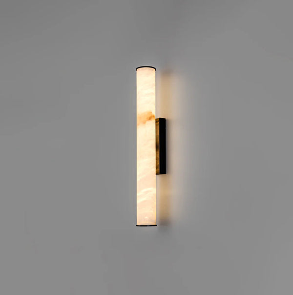 Cylindrical Callisto Alabaster Wall Lamp