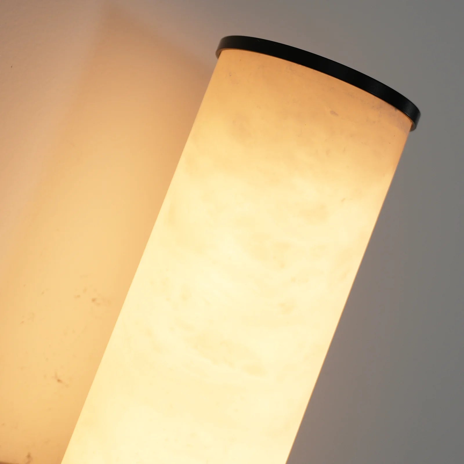 Cylindrical Callisto Alabaster Wall Lamp