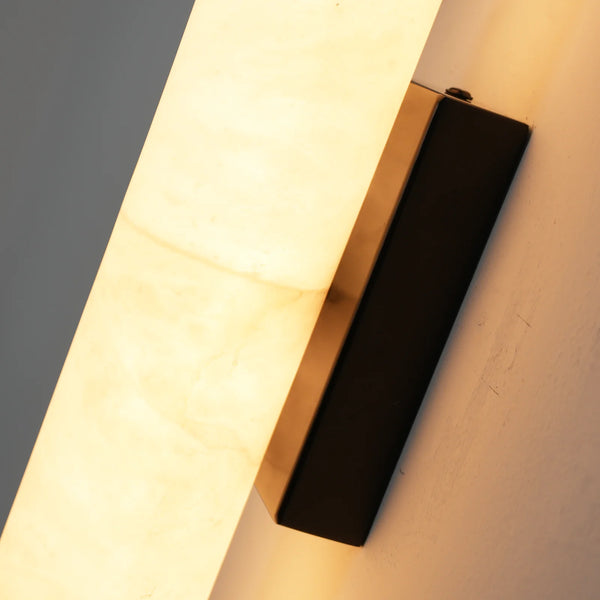 Cylindrical Callisto Alabaster Wall Lamp