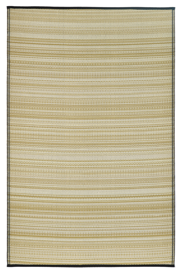 Cancun Shadow - Sand & Black Outdoor Rug for Patio