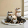 Candle Holder - Decorative Wooden Set