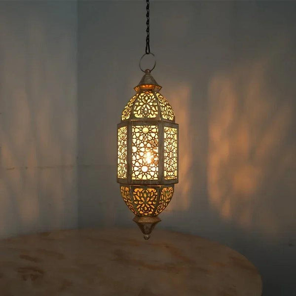 Candle Lantern - Hanging Cast Iron