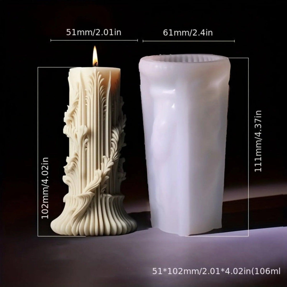 Candle Mold - Romantic Wax Irregular