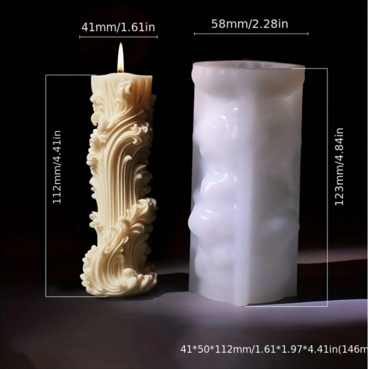 Candle Mold - Romantic Wax Irregular