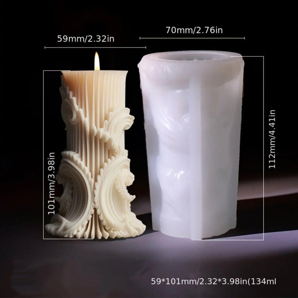 Candle Mold - Romantic Wax Irregular
