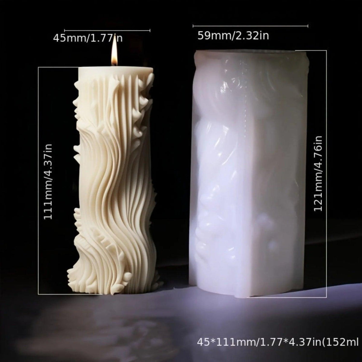 Candle Mold - Romantic Wax Irregular